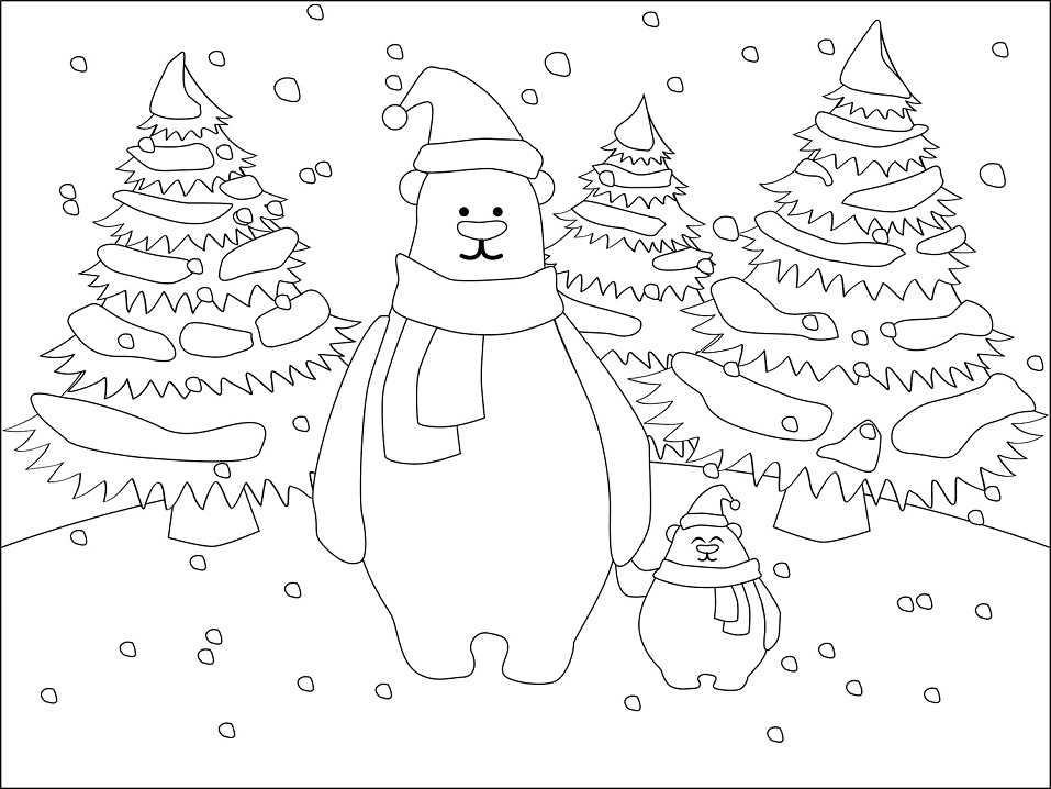 Christmas Polar Bear